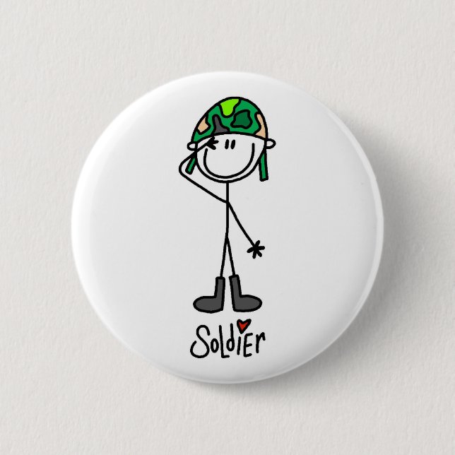 Love a Soldier Pinback Button (Front)