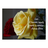 Love: A temporary insanity... (Front Horizontal)