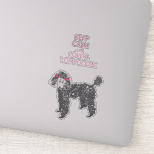 Love a toy poodle sticker