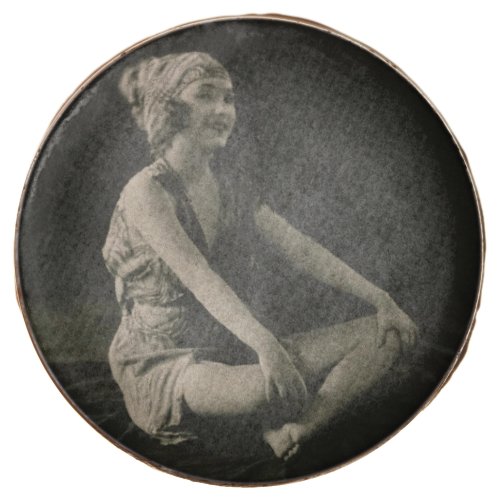 Love a Ziegfeld Girl Sitting Cross Legs Chocolate Covered Oreo