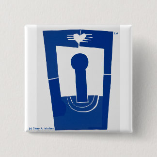 Love Above--2 Inch Square Button