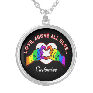 Love Above All Else   Silver Plated Necklace