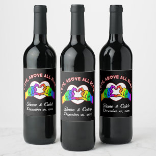 Love Above All Else Wine Label