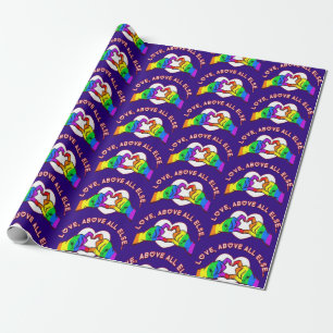 Love Above All Else Wrapping Paper