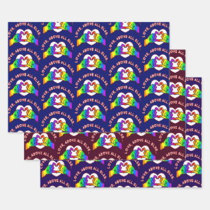 Love Above All Else Wrapping Paper Sheets