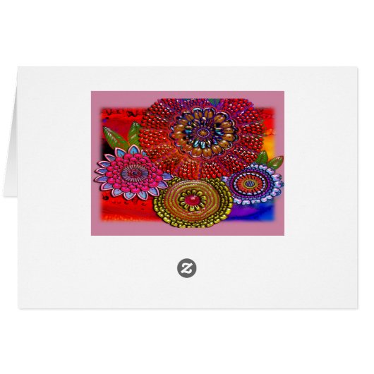 Love abstract floral art (Back Horizontal)