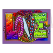 Love abstract floral art (Front Horizontal)