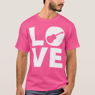 Love Acoustic Guitar Gift For Guitarists T-Shirt