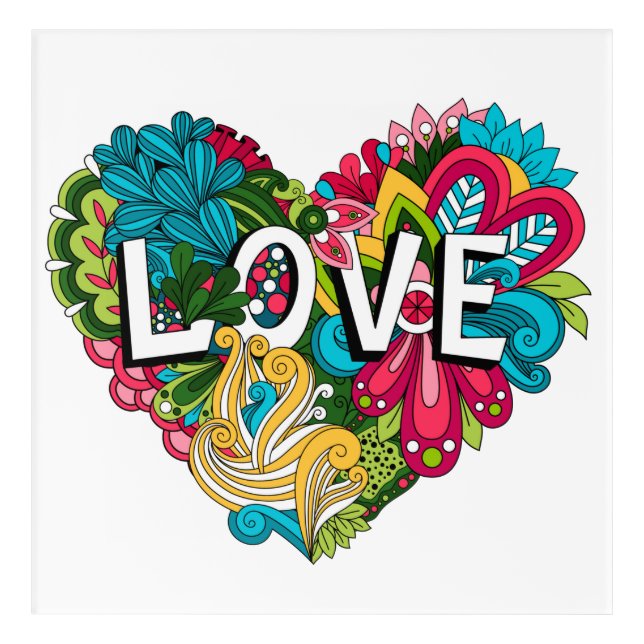 Love  acrylic print (Front)