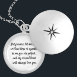 Love Actually Quote Locket Necklace<br><div class="desc">Quote from Love,  Actually in a locket.</div>