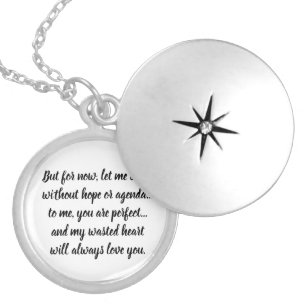 Love Actually Quote Locket Necklace