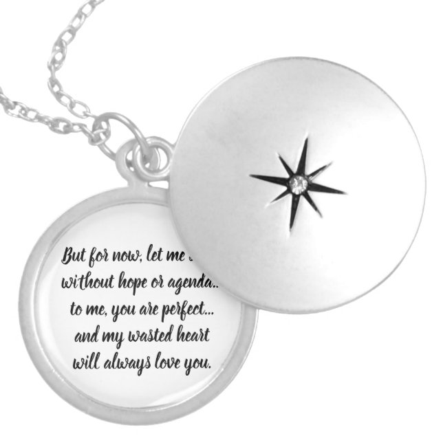 Love Actually Quote Locket Necklace (Front)