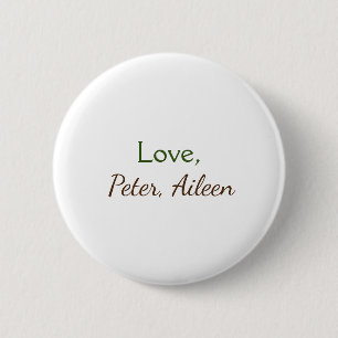 love add name simple minimal editable text rustic button