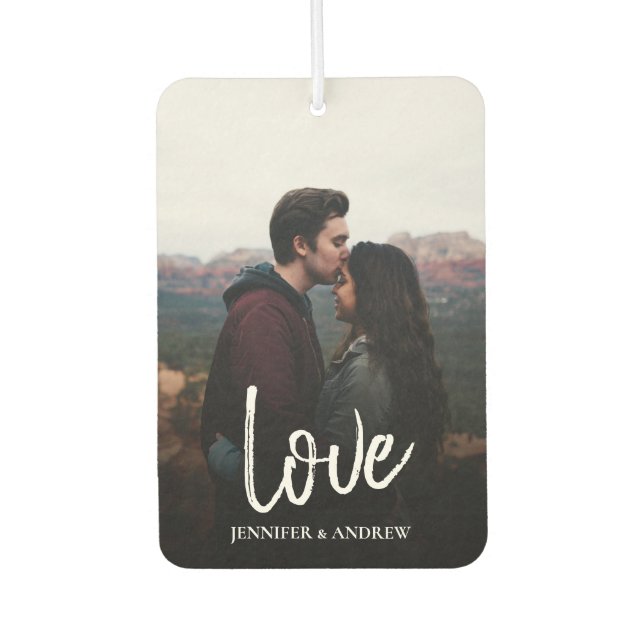 LOVE Add Your Own Photo Air Freshener (Front)