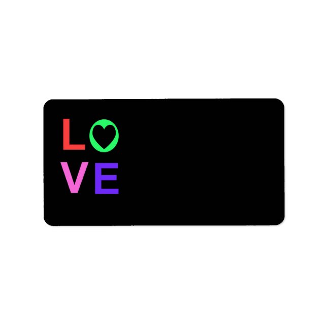 Love Address Label (Front)