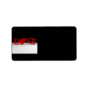 Love Address Label
