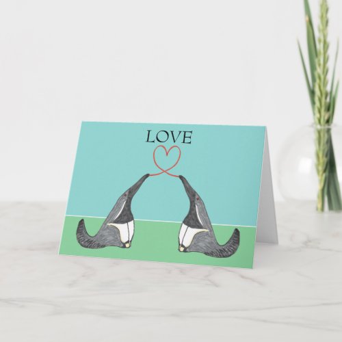 Love _ Adorable Anteaters Holiday Card