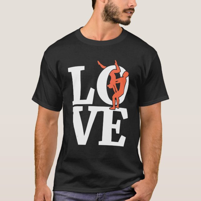Love Aerial Acroyoga   Acro Yoga 1 T-Shirt (Front)