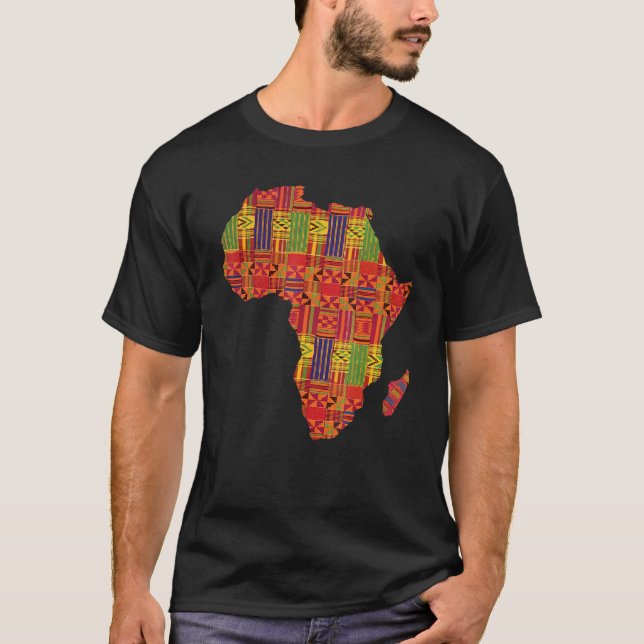 Love Africa African Land Map Pride Black History M T-Shirt (Front)