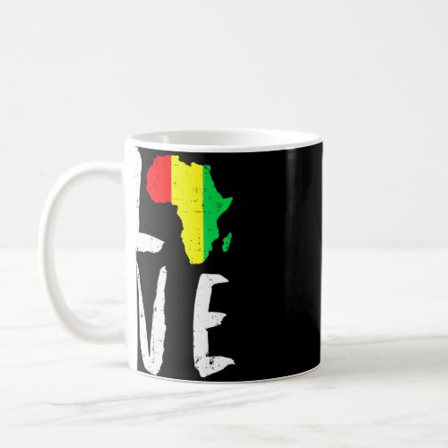Love Africa Black History Month African American M Coffee Mug