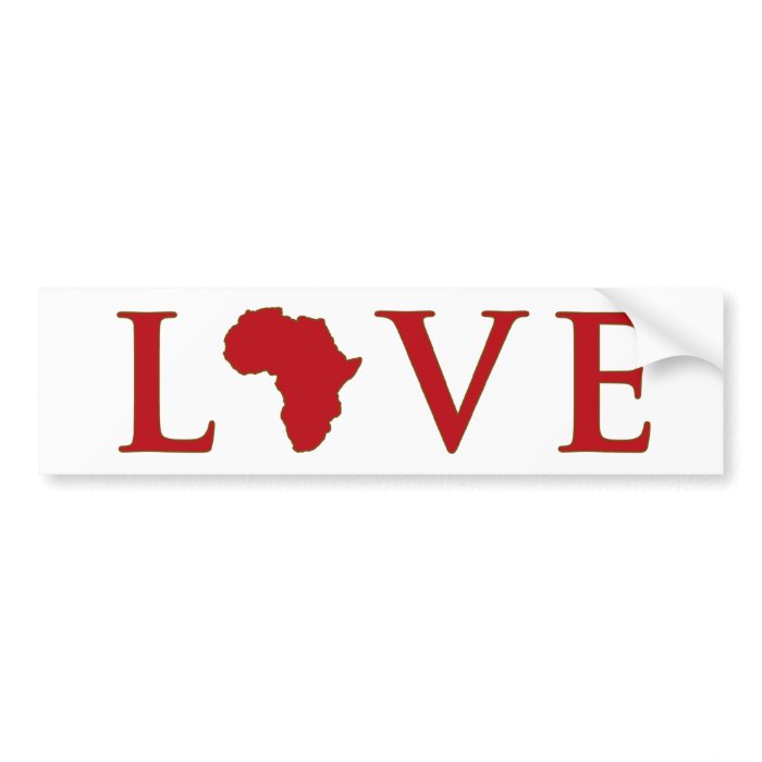 Love Africa Bumper Sticker