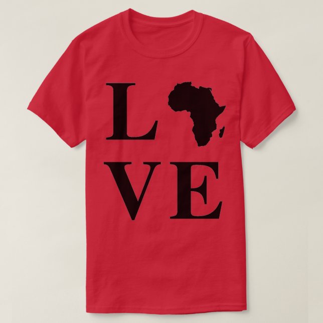 Love AfricaTShirt T-Shirt (Design Front)