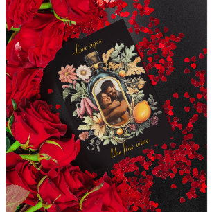 Love Ages Like Fine Wine   Photo Valentine Card