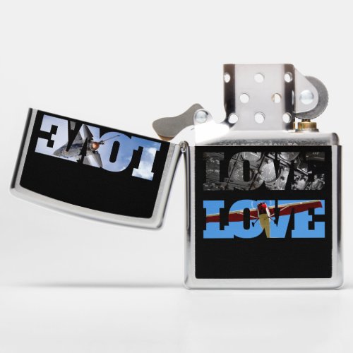 LOVE AirplaneFathers Day Gifts For Him Zippo Lighter