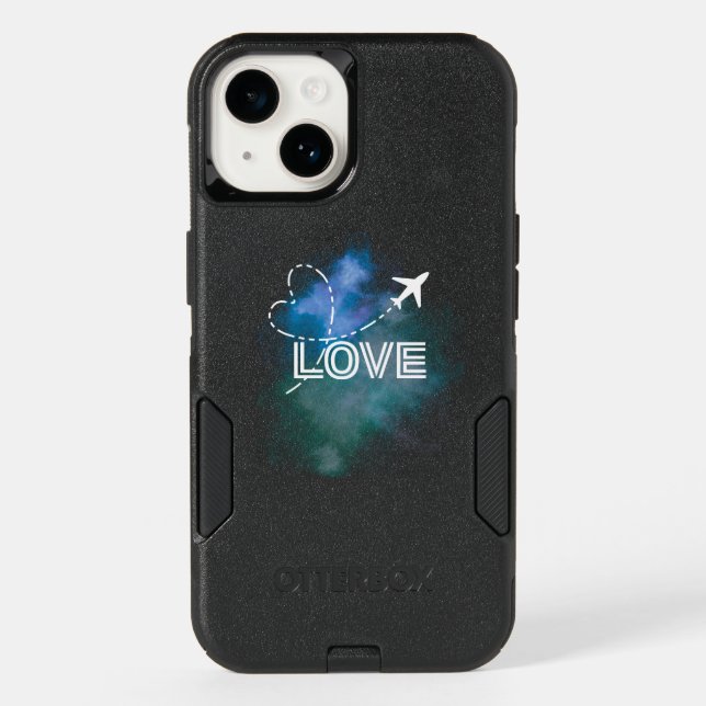 Love Airplane Heart Phone Case (Back)