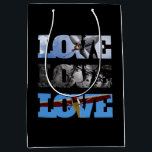 LOVE Airplane,Pilot,Aviator,Father’s Day,Birthday, Medium Gift Bag<br><div class="desc">Simple,  minimalist Aviation themed bag🛩️✨ featuring a design of vintage airplanes gracefully soaring in the sky,  outlined in the word Love. This was Tailored for pilots or aviation enthusiasts that have a passion for flight.✈️ Surprise your loved ones with this unique piece!

Want a different customization? Contact us!</div>