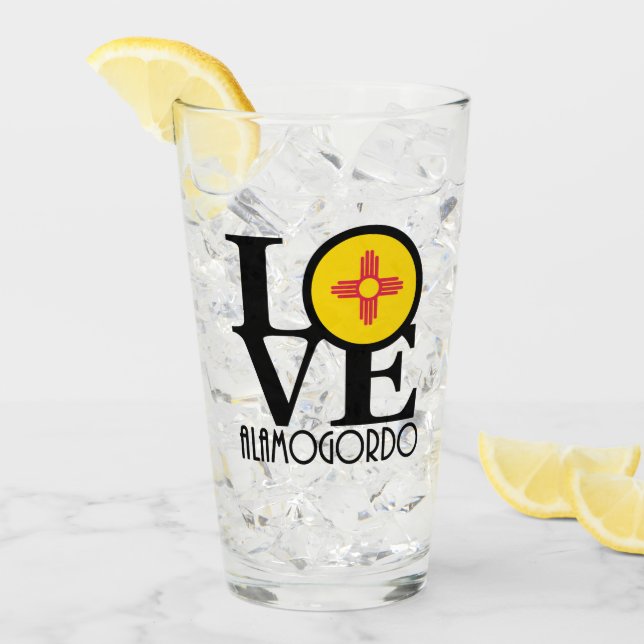 LOVE Alamogordo New Mexico Glass (Front Ice)