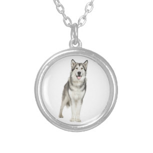 Love Alaskan Malamute Puppy Dog Pendant Necklace