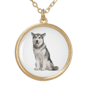 Love Alaskan Malamute Puppy Dog Pendant Necklace