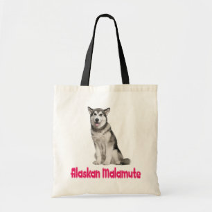 Love Alaskan Malamute Puppy Dog Tote Bag