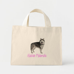 Love Alaskan Malamute Puppy Dog Tote Bag