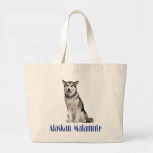 Love Alaskan Malamute Puppy Dog Tote Bag