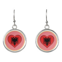Love Albania & Albanian flag fashion heart /sports
