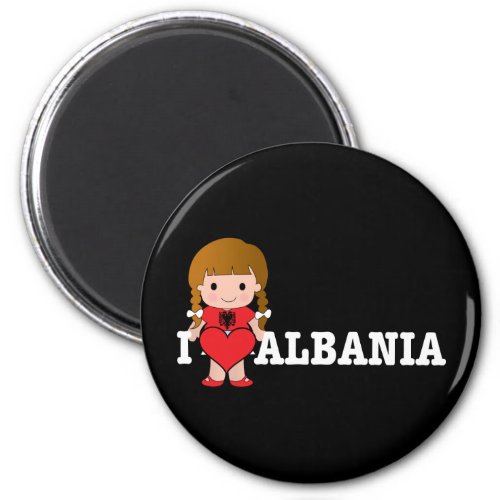 Love Albania Magnet