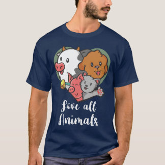 Love All Animals family T-Shirt