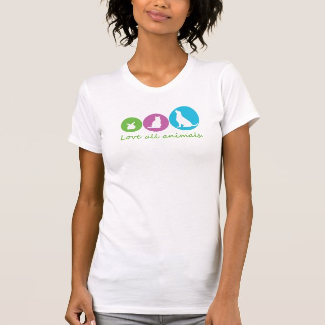 love all animals T-Shirt (Front)