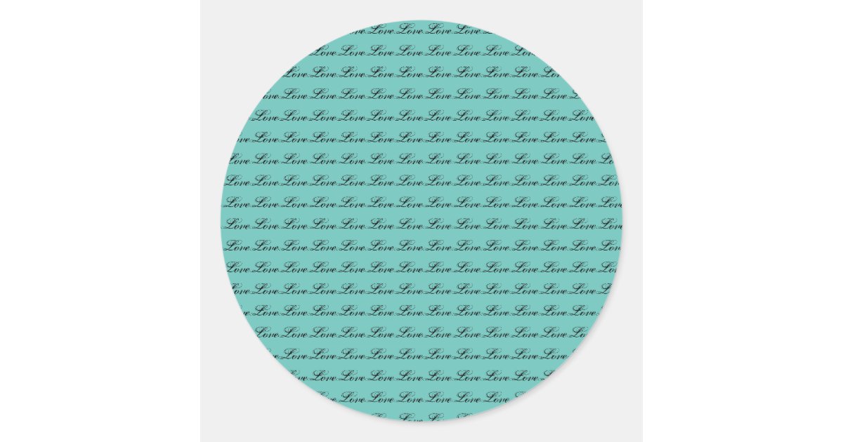 Love all around classic round sticker | Zazzle
