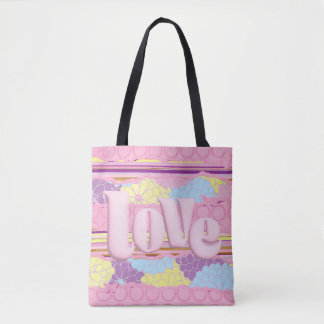 Love All-Over-Print Medium Tote Bag