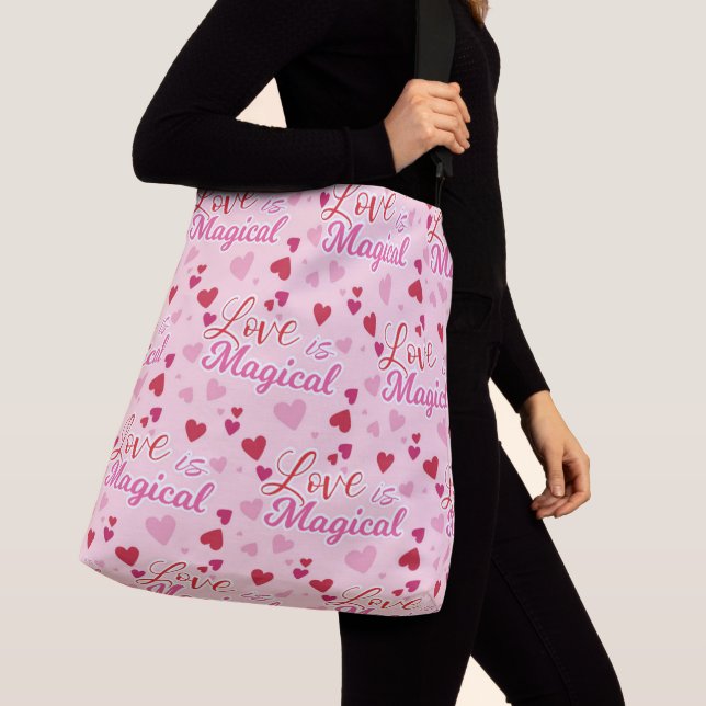 Love All-Over-Print Tote Bag, Large (Close Up)