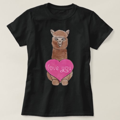 Love alpaca T_Shirt