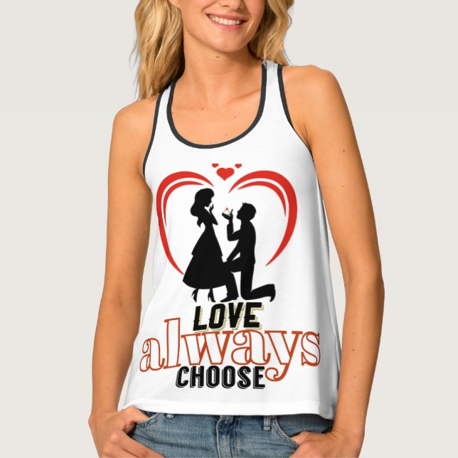 Love Always Choose Women's Tank Top – Romantic Pro (Front)