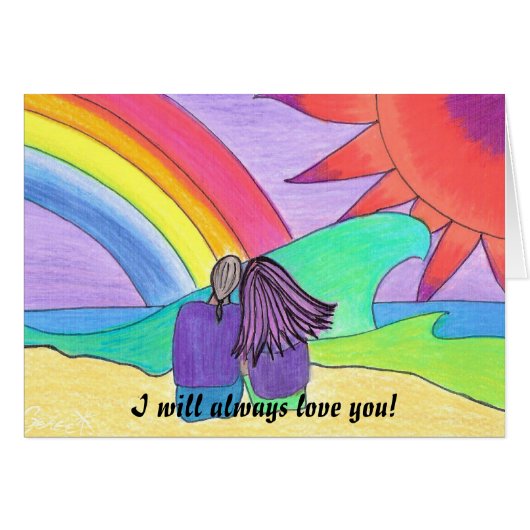 Love Always for the departed Cards (Front Horizontal)