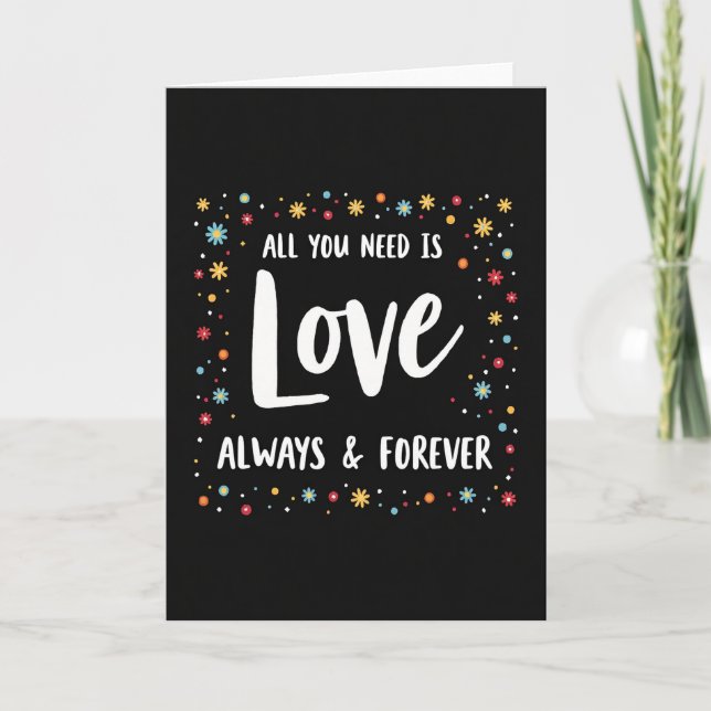 Love Always Forever Card (Front)