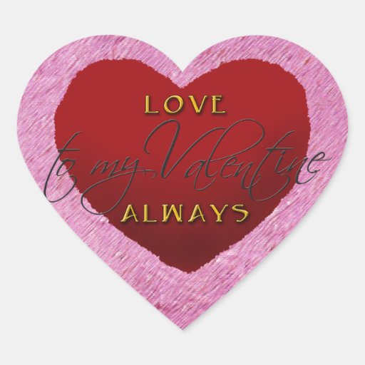 Love Always Heart Sticker | Zazzle