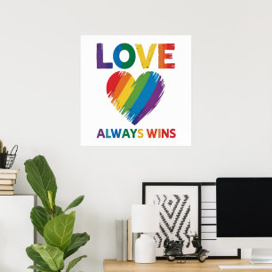 Love Always Win LGBT Poster
