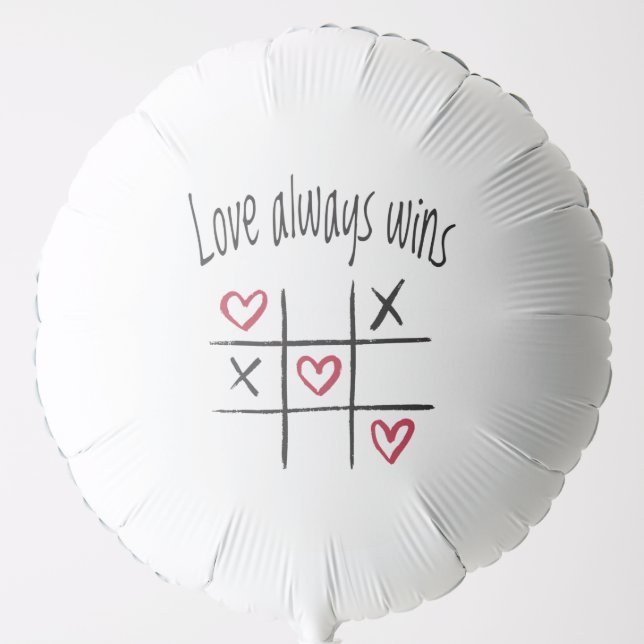 Love always wins balloon (Front)